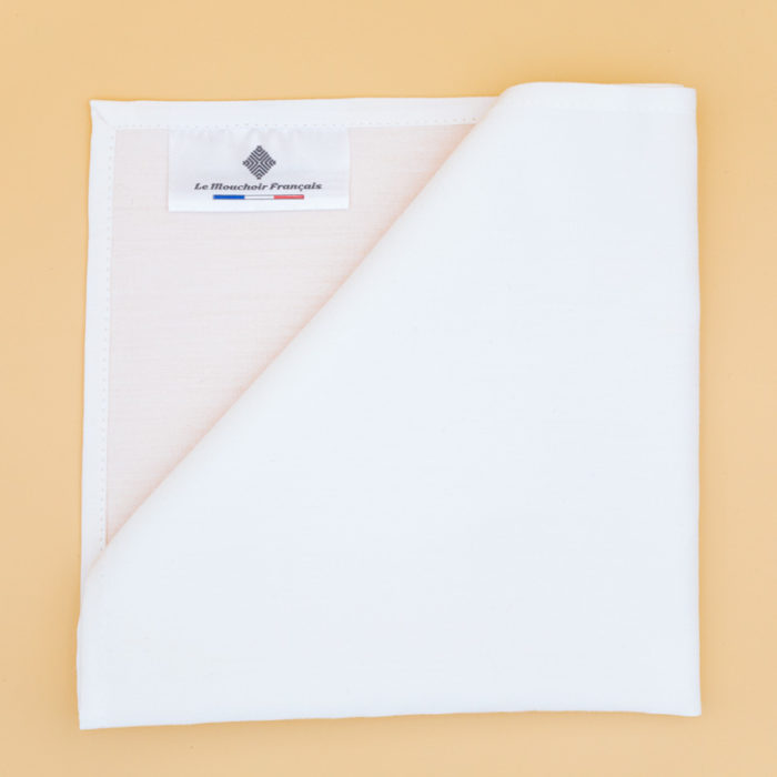 Mouchoir en tissu blanc - L'éclatant