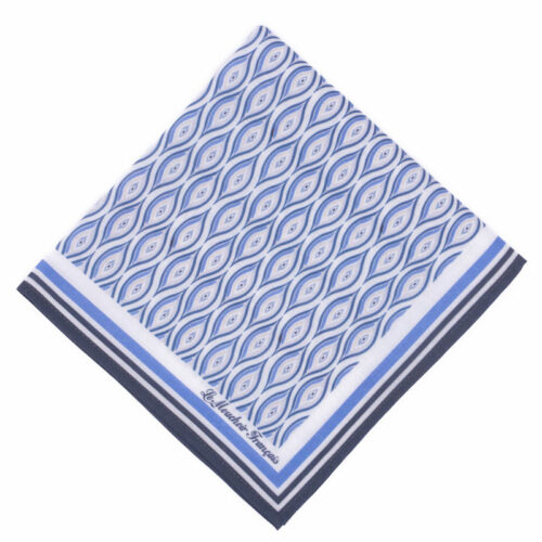 Mouchoir en tissu haut de gamme bleu