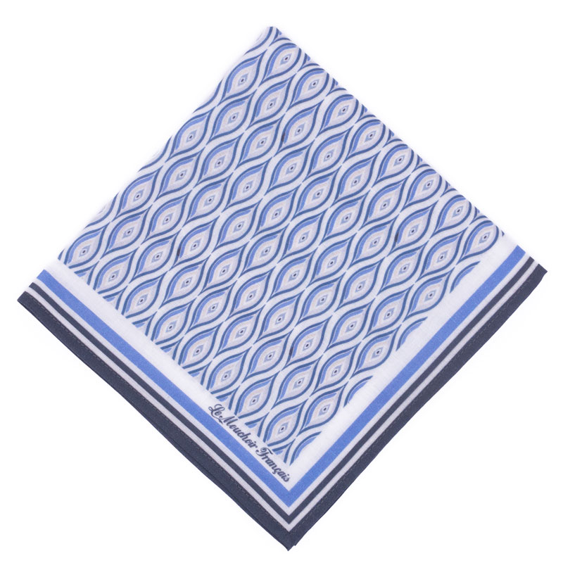 Mouchoir en tissu haut de gamme bleu