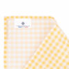 Mouchoir en tissu Vichy jaune
