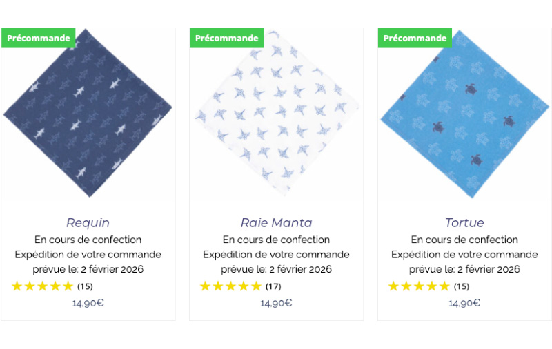 Précommande Mouchoir en Tissu