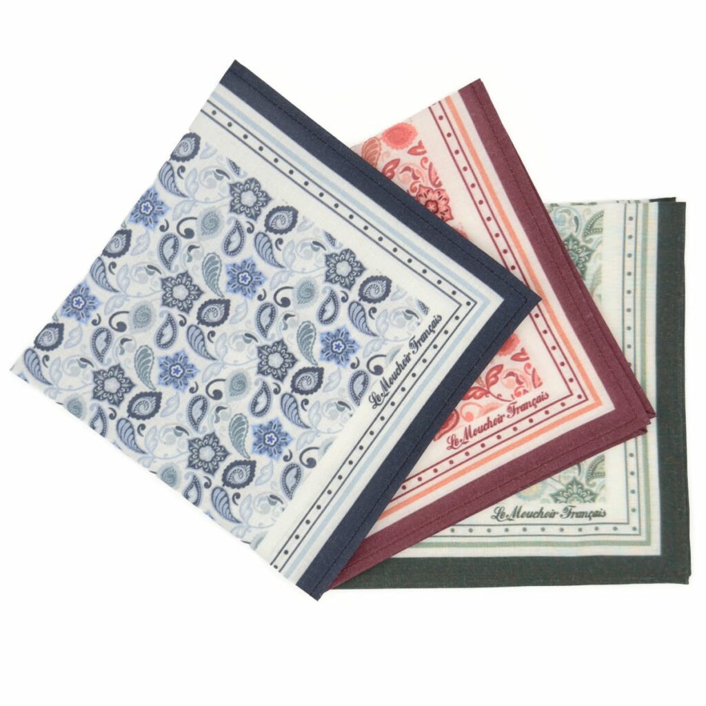 Collection L'Élégant - Mouchoirs en tissu du luxe