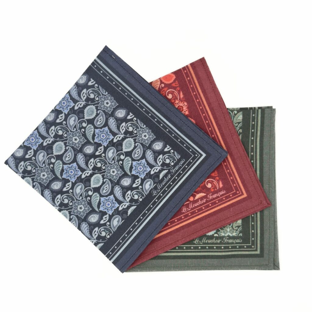 Collection L'Élégant - Nuit - Mouchoirs en tissu du luxe