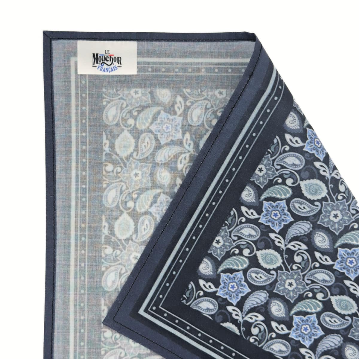 Mouchoir en tissu de luxe - L'Élégant - Bleu Nuit