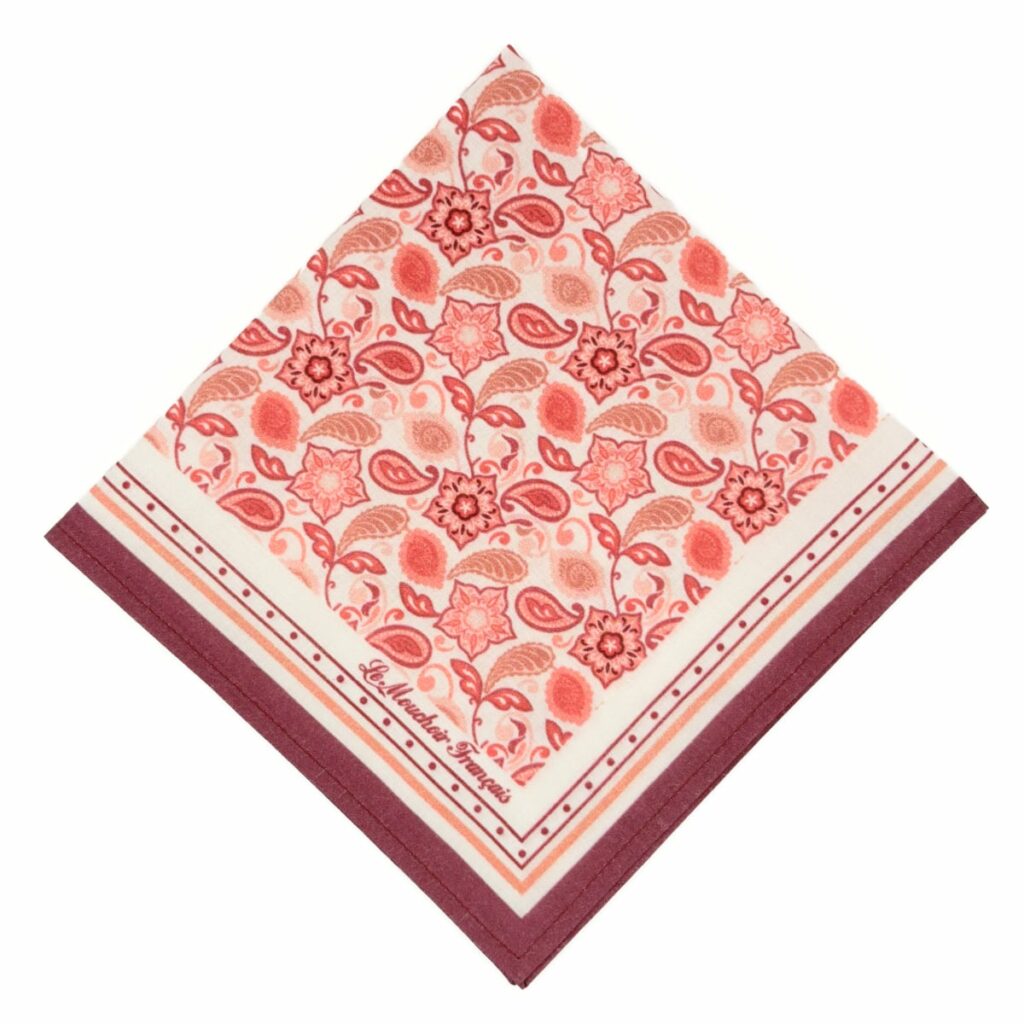 Mouchoir en tissu de luxe - L'Élégant - Rouge