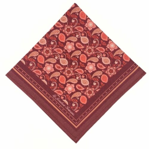 Mouchoir en tissu de luxe - L'Élégant - Rouge Grenat