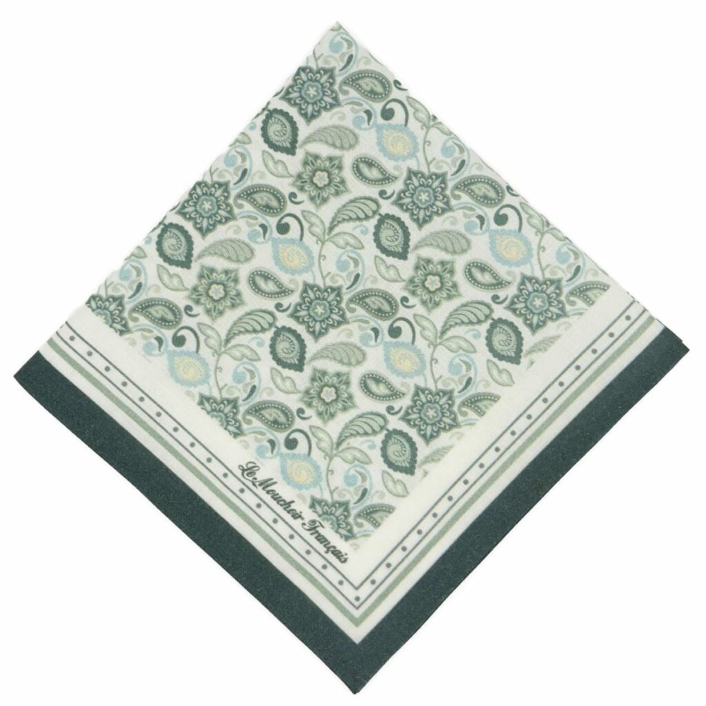 Mouchoir en tissu de luxe - L'Élégant - Vert